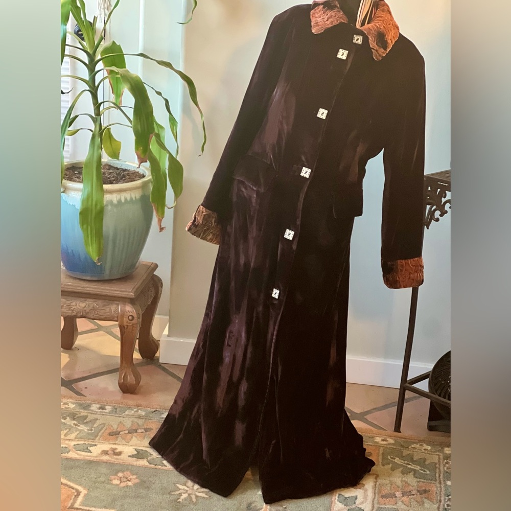 Velvet Victorian ZuZka full length burgundy duster.